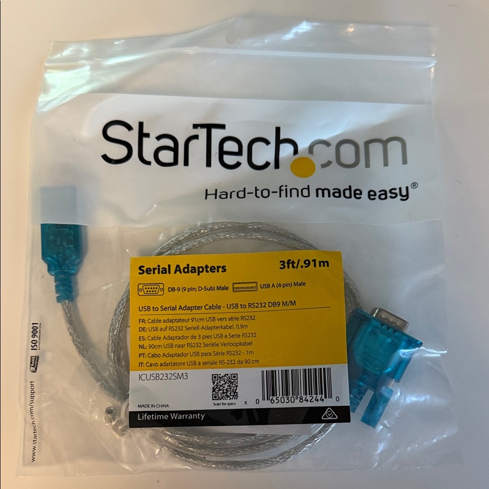 StarTech.com USB to Serial Adapter Cable